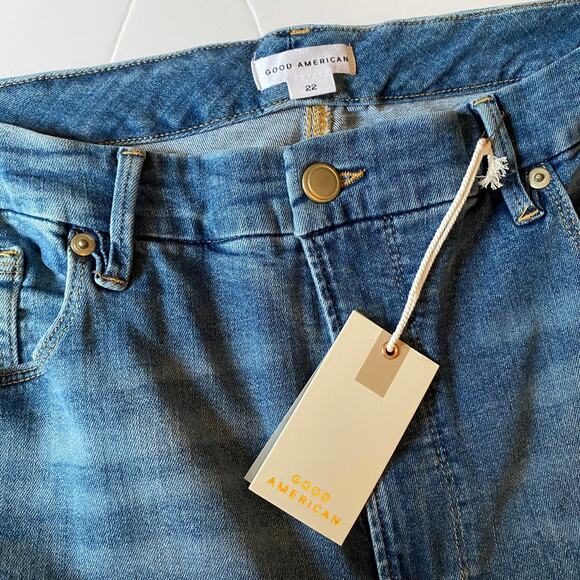 NWT Good American Good Legs Distressed Skinny Jeans Size 22 - Picture 3 of 15